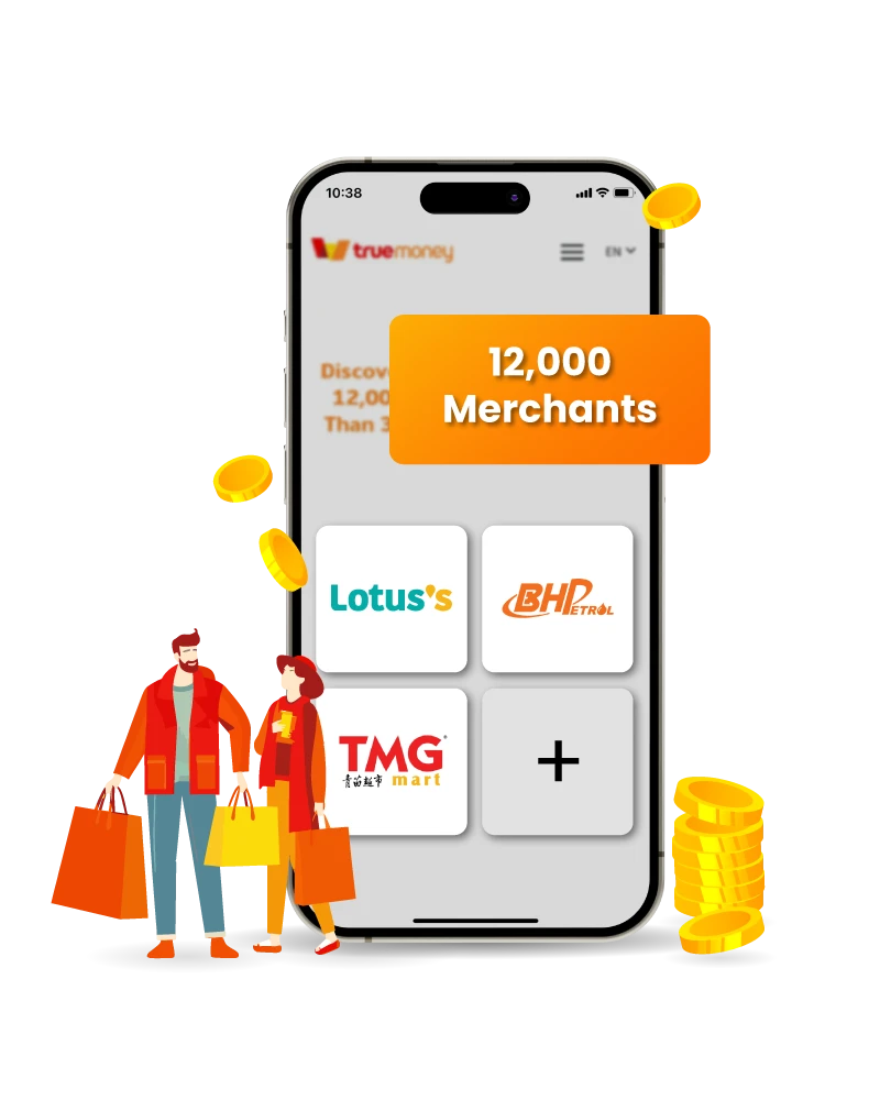 TrueMoney 12,000 merchants network